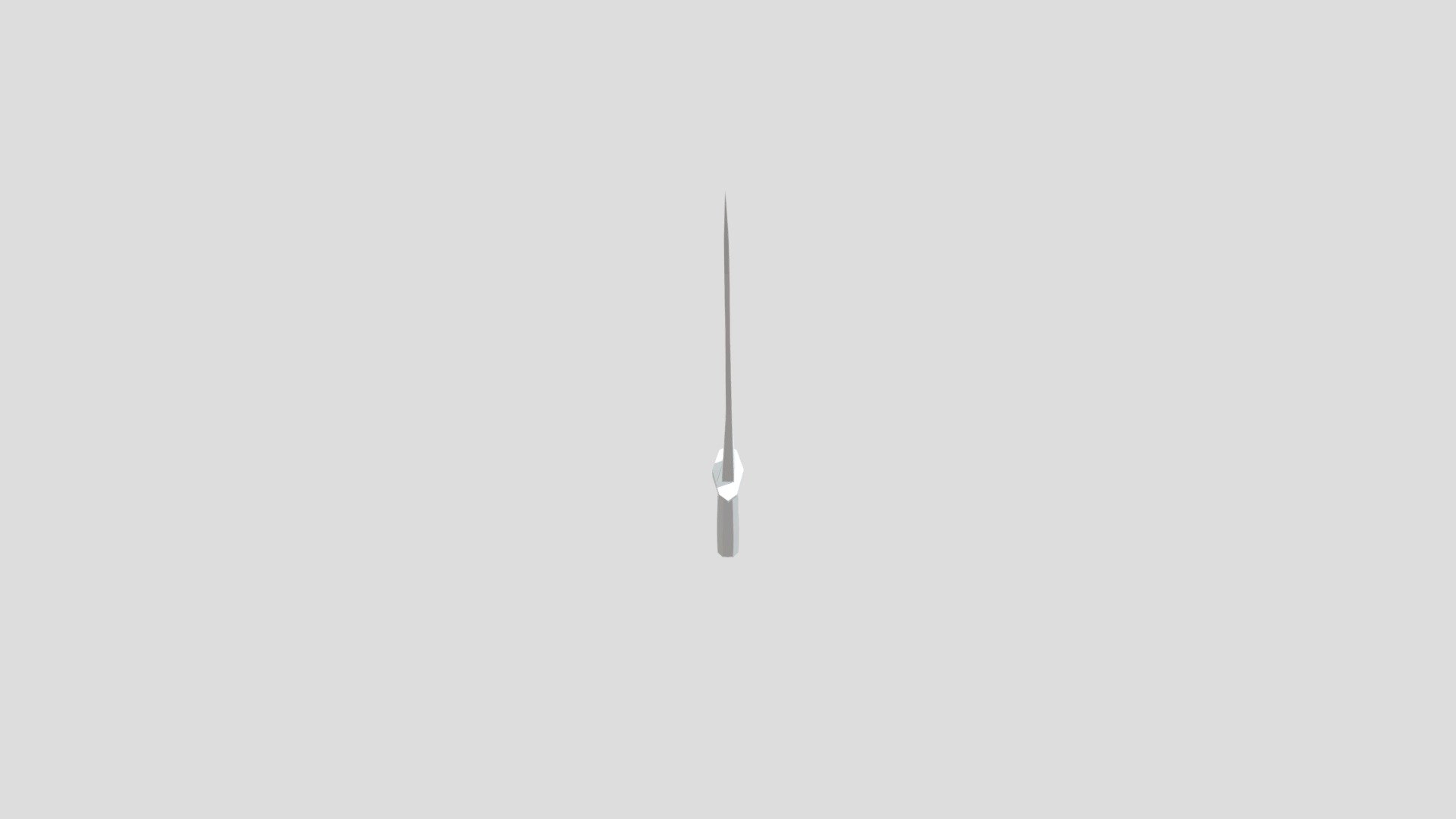 low poly short katana