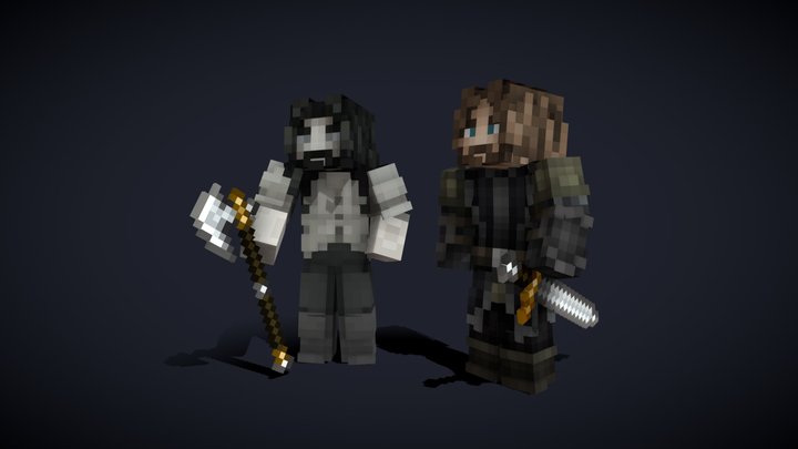 Blockbench. People of Gondor 3D Model