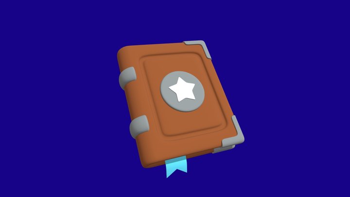 Magic spell book 3D Model