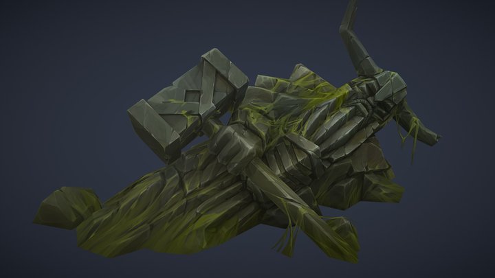 Last Outlander - Dwarf Statue 3D Model