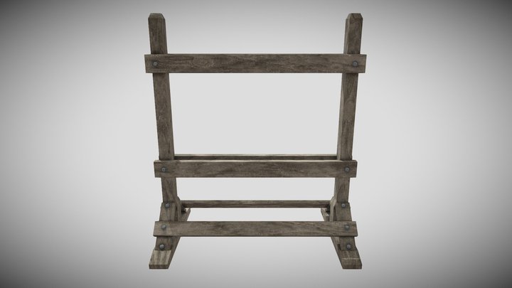Weapon Stand (Group project Set) 3D Model