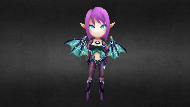Cyber Succubus 3D Model
