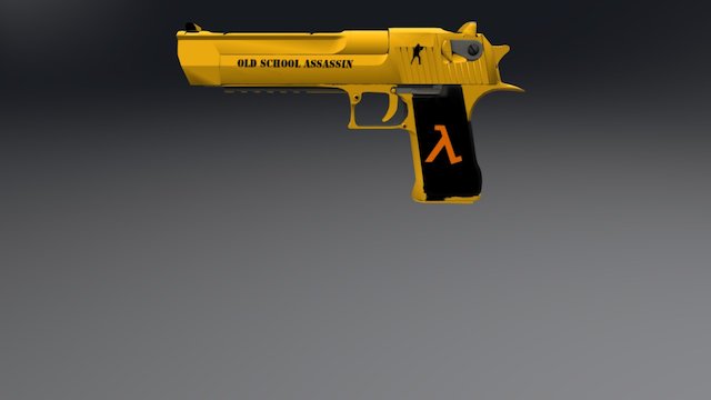 Old School Assassin Series Desert Eagle 3D Model