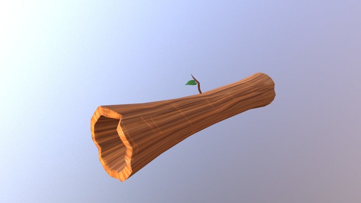 Fallen Log 3D Model