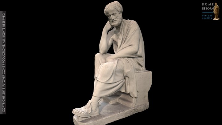 3D rendering of Aristotle