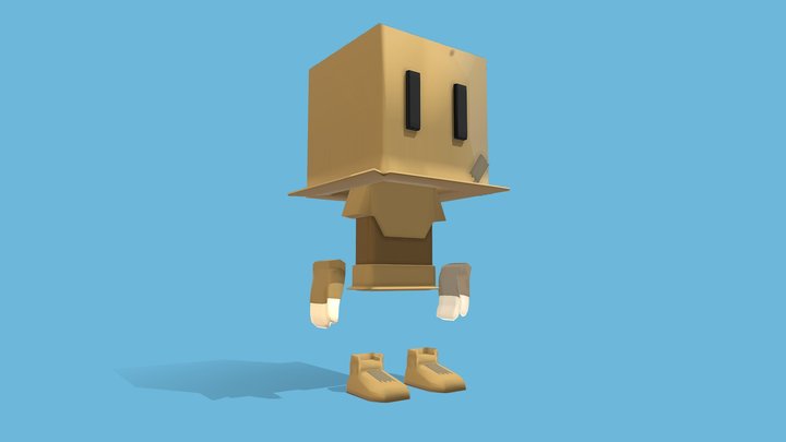 Paper Knight Skin - Crimson Castle 3D Model