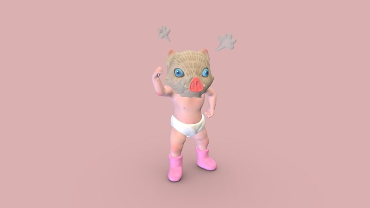Baby Inosuke 3D Model