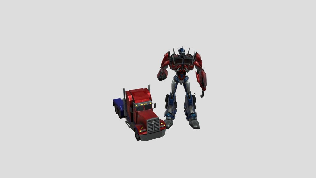 Optimus prime Transformers Prime ( low poly )