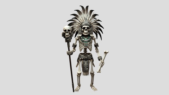 Mictlantecuhtli - Day of the Dead – Free 3D Model STL