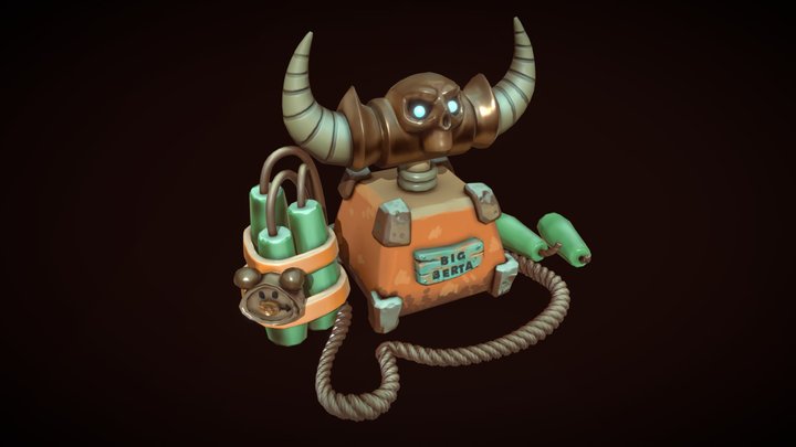 Big Berta - Stylised Creation Asset 3D Model