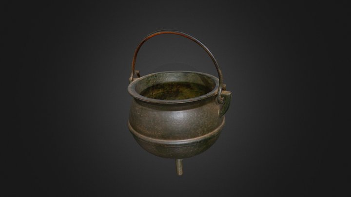 St. Jean Baptiste State Historic Site Cauldron 3D Model