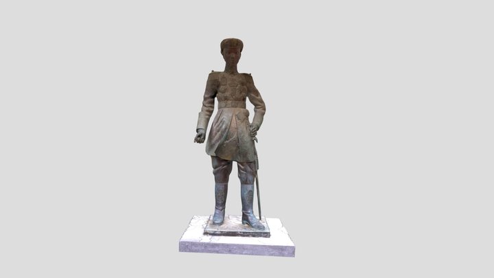 Tượng Vua Khải Định 3D Model