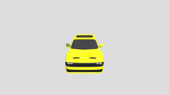 Dodge Challenger hellcat SRT 3D Model