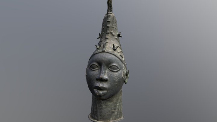 Berber Statue Low-Poly 3D Model