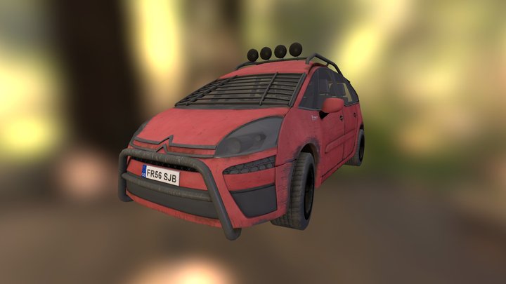 Post Apocalyptic C4 Picasso - Sean Burrows 3D Model