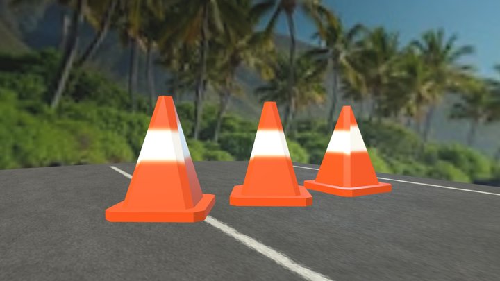Stylized cones_lol poly – Free 3D Model STL