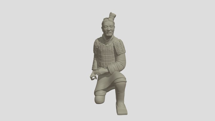 Guerrero de Siam Terracota 3D Model