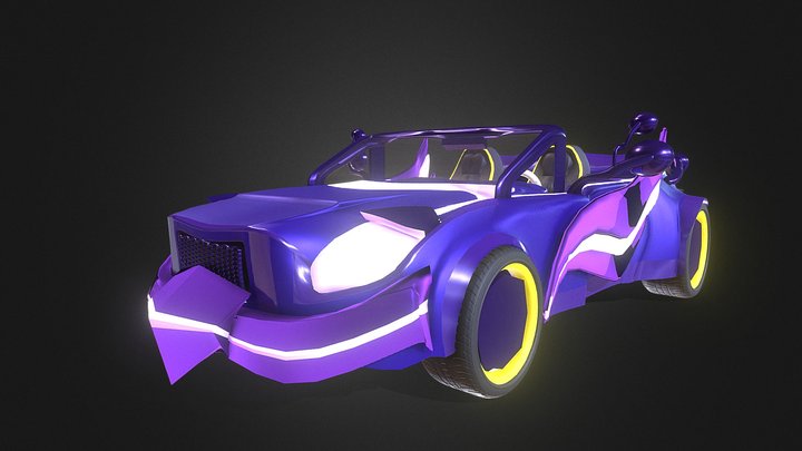 Tokyo Neon Sports Car concept 3D Model