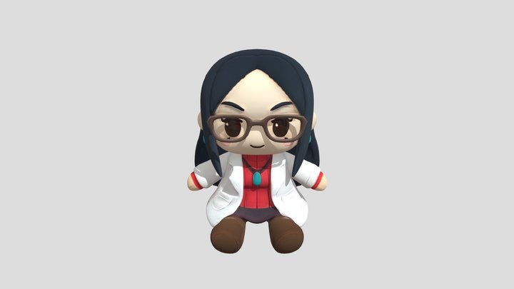Nurse Kyoko Rival Schools plushie 3D Model