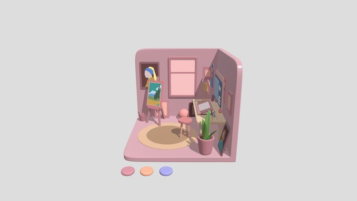 Mini room 3D Model