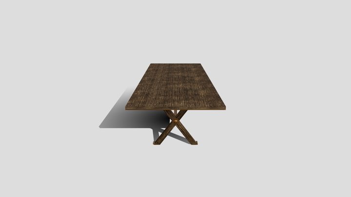 Tavolo croce 3D Model