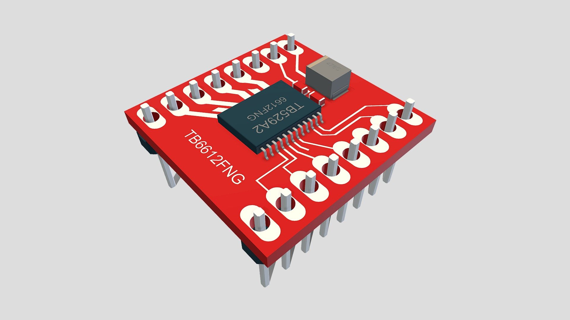 TB6612FNG Motor Driver Buy Royalty Free 3D model by Anson Au