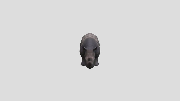 Black Rhinoceros – Modello 3D gratuito STL