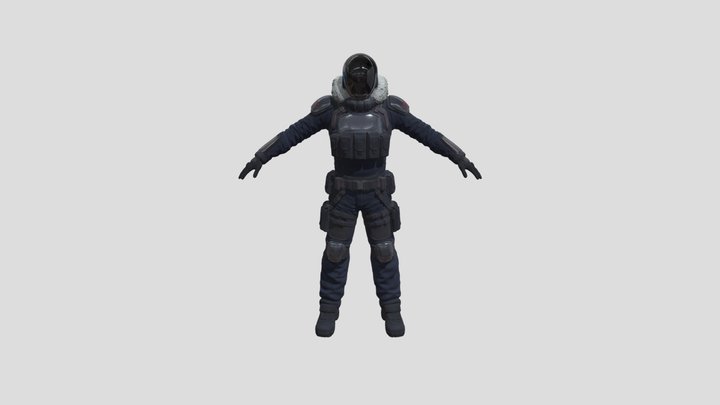 Frosty Security 3D Model