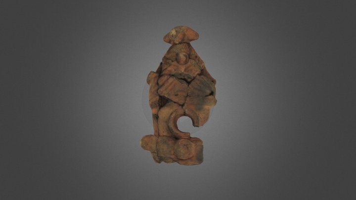 静内御殿山墳墓群出土の香炉型土製品 3D Model
