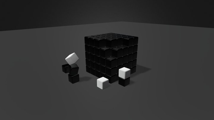 Cube Array 3D Model