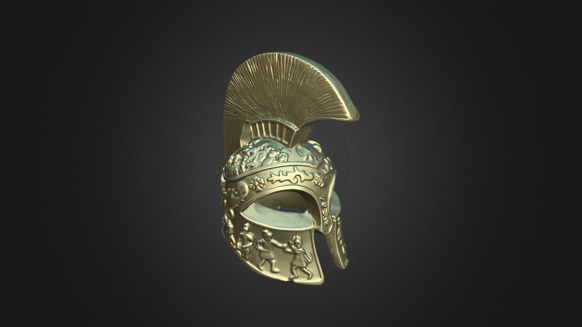 A Roman soldier's helmet