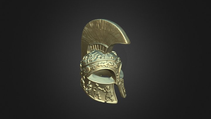 A Roman soldier's helmet 3D Model