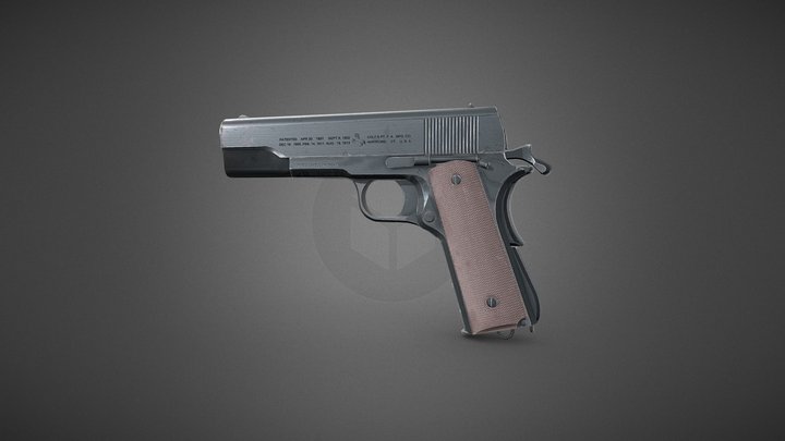 GAME READY M1911 COLT 45 3D Model