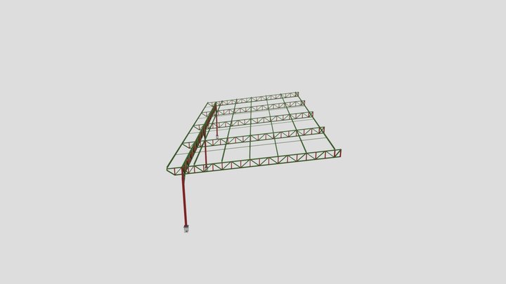 Galpão 11x23 3D Model