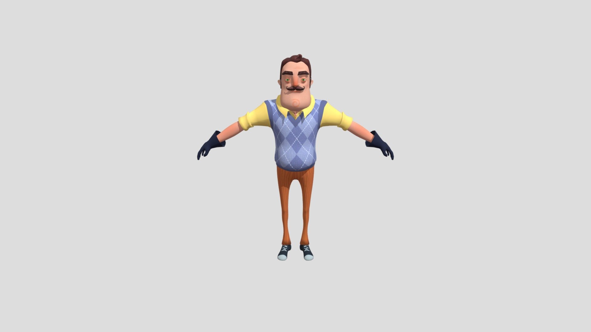 Hello Neighbor - Mr Peterson - Download Free 3D model by ...