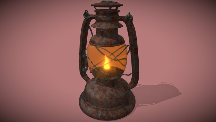 Kerosene Latern Lamp 3D Model