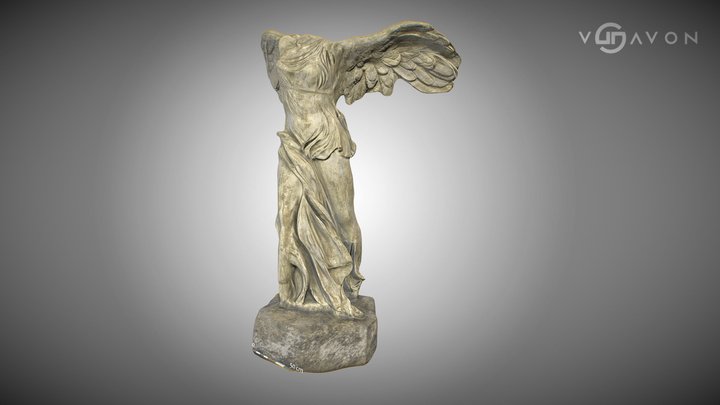 Nike of Samothrace in Bochum (LowPoly) 3D Model