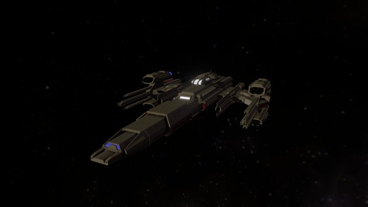 WIP Hero Ship 3D Model