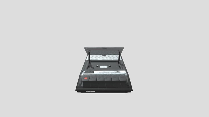 Radio Low Poly 3D Model
