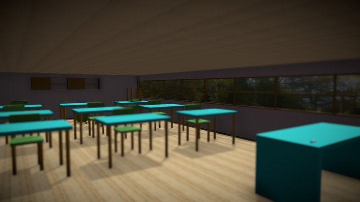 Modular Assets - "Classroom" Final Render 3D Model