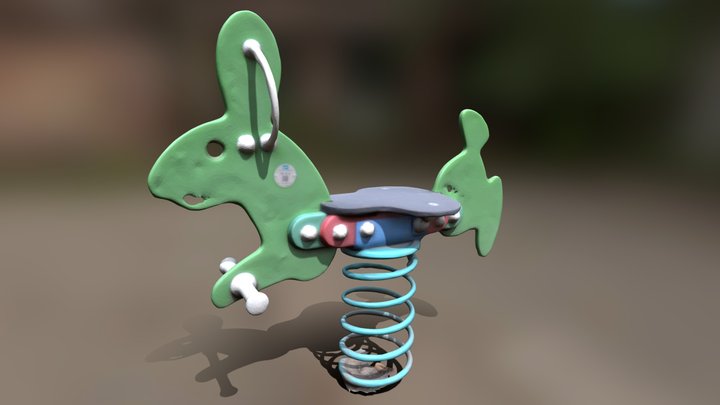 Playground Spring Rider 3D Model