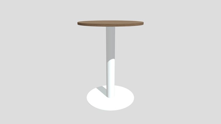 TABLE HAUTE RONDE - ROL 3D Model