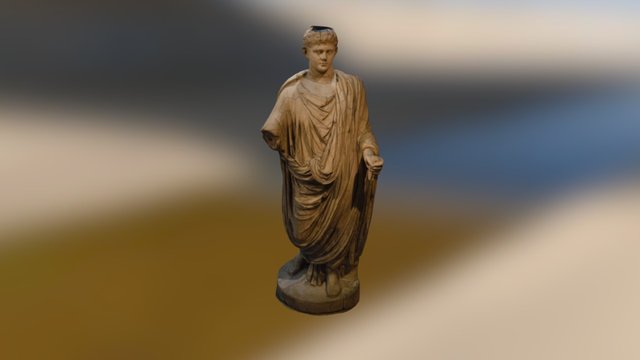 Roman Emperor Wearing a Toga 3D Model