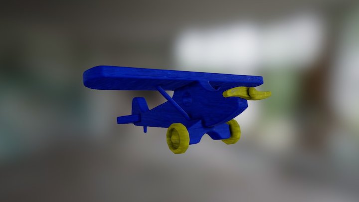 Toy Plane PBR 2K 3D Model