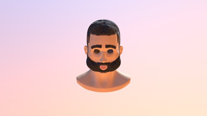 Big Beard Man 3D Model