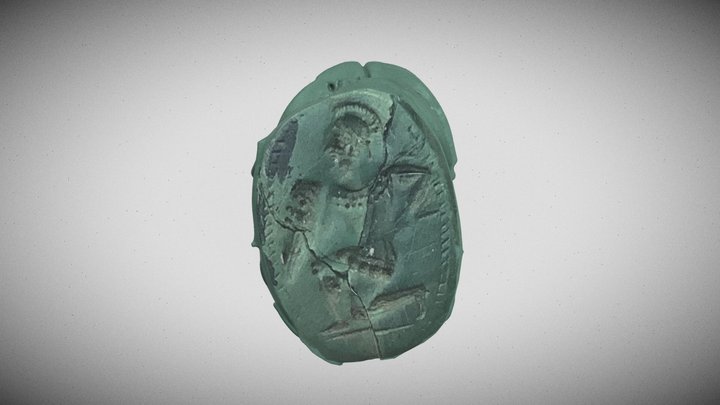 Scarabeo guerriero inginocchiato 3D Model