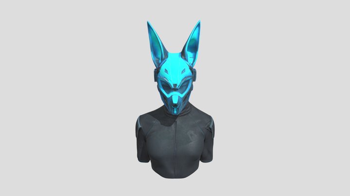 Cyber fox Sentinel full face-mask 3D Model