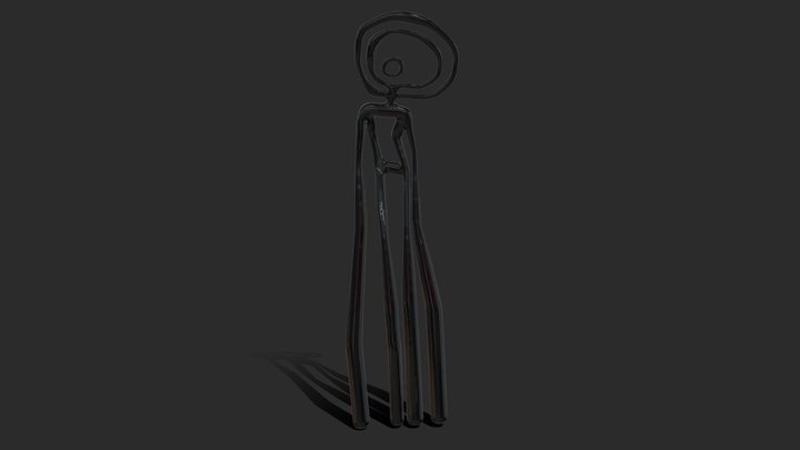 Tamgaly (күн басы адам) 3D Model