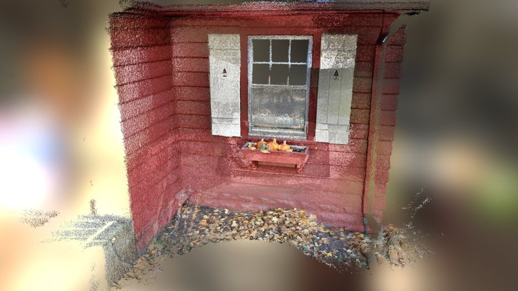 Pumpkins by the window