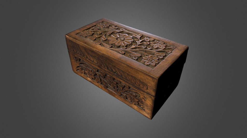 Wooden Box — Sketchfab embed 3D viewer